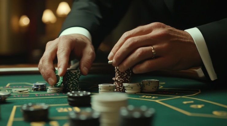 Antarmuka cupangcuan SA Gaming dengan meja live dealer baccarat dan opsi taruhan